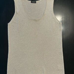 Akris Shimmering Silver Tank Top